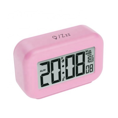 Temperature Display Plastic Alarmed Table Clock For School